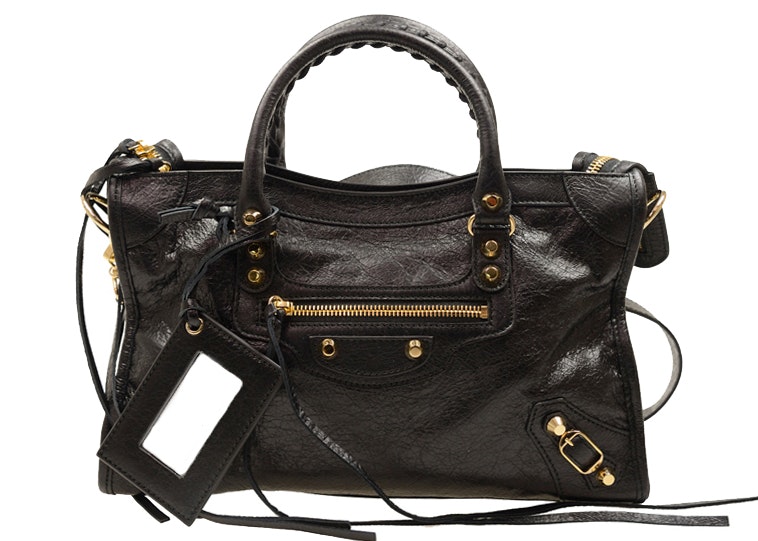 Balenciaga City 2way Light Grey Shoulder Bag Handbag Calfskin Leather  eBay